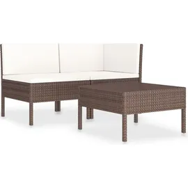 vidaXL Garten-Lounge-Set braun 310185