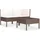 vidaXL Garten-Lounge-Set braun 310185