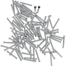 ELPROMET 100 Stück 1/8 Aderendhülsen unisoliert 1mm2/8mm EN1008 Elpromet 1993