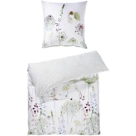 Estella Meadow Mako-Satin grün 135 x 200 cm + 80 x 80 cm