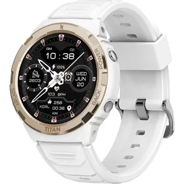 Maxcom Titan Valkiria Smartwatch FW100 IP69 5ATM Gorilla Glas, Weiß - White - One Size