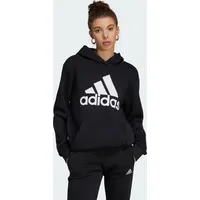 Adidas Essentials Logo Boyfriend Hoodie Black / White XS