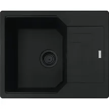 Franke URBAN UBG 611-62 BLACK MATT - BLACK COLLECTION mit Drehexcenterbedienung Edelstahl / Ausschnittmaß 600 x 480 mm R15 / Granitspüle