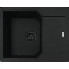 Franke URBAN UBG 611-62 BLACK MATT - BLACK COLLECTION mit Drehexcenterbedienung Edelstahl / Ausschnittmaß 600 x 480 mm R15 / Granitspüle