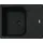Franke URBAN UBG 611-62 BLACK MATT - BLACK COLLECTION mit Drehexcenterbedienung Edelstahl / Ausschnittmaß 600 x 480 mm R15 / Granitspüle