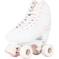 SFR Skates Figure Quad Skates Rollschuhe für Kinder, Jugendliche, Unisex, Mehrfarbig (White/Pink), 37