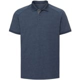 Russell Herren HD Raglan Polo-Shirt Herren schwere Single-Jersey Qualität R-565M-0, bright navy marl, XS