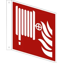 Neutralware Hinweisschild Löschschlauch ISO 7010/F002 200 x 200 mm Rot