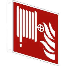 Neutralware Hinweisschild Löschschlauch ISO 7010/F002 200 x 200 mm Rot