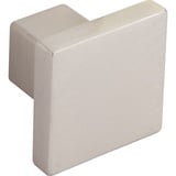 ALLES IM GRIFF Knauf für Schrank 30x30mm - Möbelknopf Tiefe 24,5mm - Türknauf, Zinkdruckguss vernickelt matt