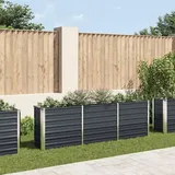 vidaXL Garten-Hochbeet verzinkter Stahl rechteckig 240 x 40 x 77 cm Anthrazit 