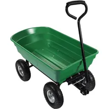 Wiltec Gartenwagen Kippfunktion 75 l bis 240 kg grün