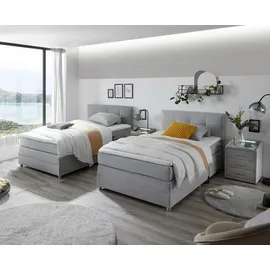 ed-lifestyle polstermöbel Boxspringbett TOULOUSE - silber