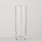 Boltze Vase Bila in Farbe Glas klar klar