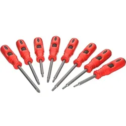 VIGOR Schlag-Schraubendreher Satz ∙ V7124 ∙ T Profil, Kreuzschlitz Profil PH, Pozidriv Profil PZ ∙ PH1 – PH3 · PZ1 – PZ2 · T20 – T30 ∙ Anzahl Werkzeug