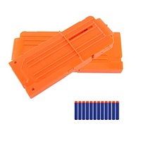1 Stück Nerf-Modul-Flip-Clip-Upgrade-Kit, Kugel-Clip, weiche Kugelclips,12 Darts, schnelle Reload-Clip, Dart-Pistolenclips, Magazin-Clip für Nerf-Spielzeug, Dart-Pistole, Orange