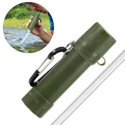 Wasserfilter für den Außenbereich, Strohwasserfiltersystem, Wasserreiniger für die Notfallvorsorge grün
