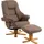 Duo Collection TV-Sessel Bordeaux Luxus-Microfaser 86 x 105 x 96 cm Braun mit Hocker und Relaxfunktion