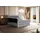 altdecor Boxspringbett mit Matratze und Lattenrost - BERO -Z KING - 160x200 cm - Grau Monolith - Topper, Fußteil, Polsterbett mit Bettkasten, Bett... - Hellgrau