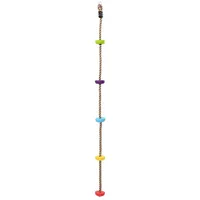 VidaXL Spielturm mit Kletterseil Mehrfarbig 10,5 x 10,5 x