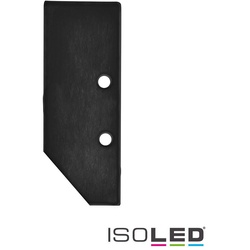 ISOLED Zubehör für Profil HIDE ASYNC - Aluminium-Endkappe EC92 inkl. Schrauben, Schwarz RAL 9005 ISO-114836