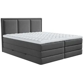 MID.YOU Boxspringbett 180 x 200 cm H2/H3 Anthrazit