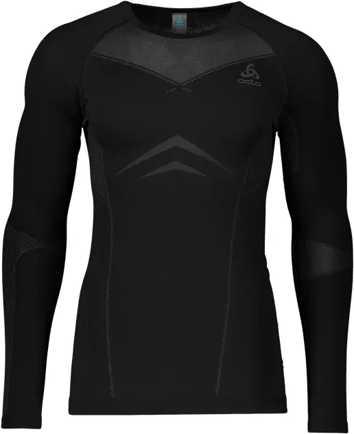 Odlo Performance Fundamentals Light L/S Crew Underwear Shirt Schwarz