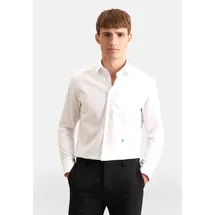Seidensticker Businesshemd "Schwarze Rose", Herren, Gr. M (40), normale Ärmellängen, weiß, 100% Baumwolle, unifarben, slim fit, 2-Knopf-Manschette, Hemden, Slim 1/1 Kentkragen Uni