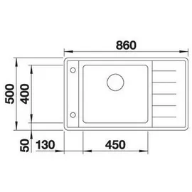 Blanco Andano XL 6 S-IF Compact links edelstahl seidenglanz + Excenterbetätigung + InFino