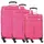 d & n Travel Line 6704 Koffer-Set 3-tlg. nylon/pink