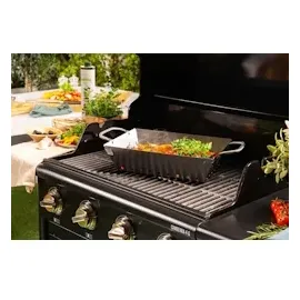 Hecht Grillschale 33,5 x 24,5 cm Edelstahl weiß