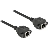 DeLock Netzwerk Verlängerungskabel S/FTP RJ45 Buchse zu RJ45 Buchse