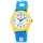 Q&Q VR99J003Y 10 mm Quarzgehäuse Blau Silikonarmband