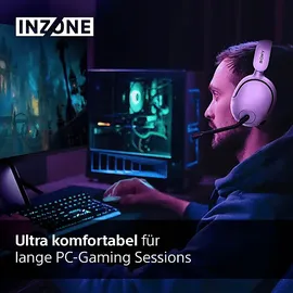 Sony INZONE H5, Over-ear Gaming Headset Bluetooth Weiß