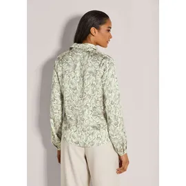 Madeleine Elegante Viskosebluse mit Knopfleiste Weiß 44