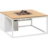Cosi Feuertisch Cosiloft Ø 100 cm Weiß/Teak