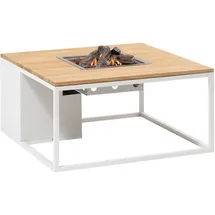 Cosi Feuertisch Cosiloft Ø 100 cm Weiß/Teak