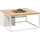 Cosi Feuertisch Cosiloft Ø 100 cm Weiß/Teak