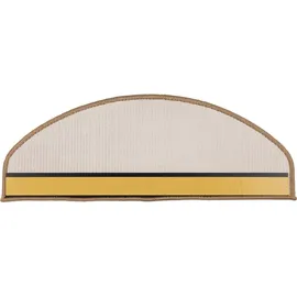 Floordirekt Sisal-stufenmatte Pure Nature Halbrund Natur 23,5 x 65 cm