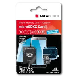 AgfaPhoto 10615, 32 GB, MicroSDXC, Klasse 10, UHS-I, 100 MB/s, 95 MB/s