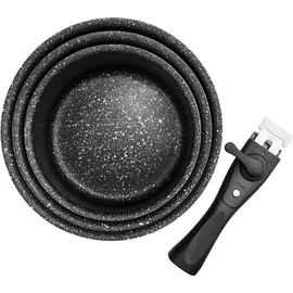 Orion Grande Kombitopf-Set 3-teilig mit Griff 110276 - Schwarz