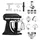 KitchenAid Artisan 5KSM175 Gusseisen Schwarz inkl. Paket 3