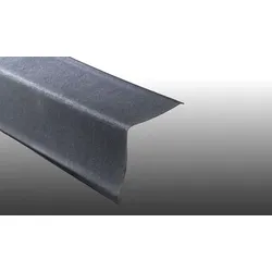 Ortgang für Ondalux Bitumenwellplatte - Schwarzer 180 x 180 x 1100 mm Dachabschluss – langlebiger Ortgang aus Bitumen für Dachkanten und Dachränder