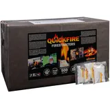 QUICKFIRE Kaminanzünder 500 Stück Anzünder Paraffin Ofenanzünder Grillanzünder Feueranzünder für Kamin Ofen & Grill Anzündtüten im Großset 500er Packung
