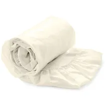 Yellow Spannbettlaken Perkal 160 x 200 cm beige
