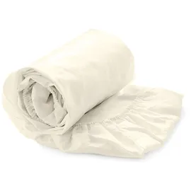 Yellow Spannbettlaken Perkal 160 x 200 cm beige