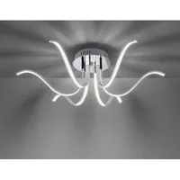 Just light. LED-Deckenleuchte Valerie Chrom Ø 67 cm