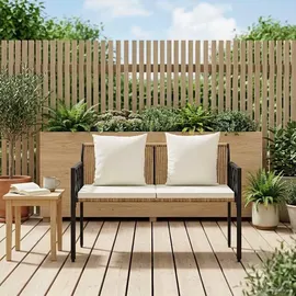 vidaXL 2-Seater 116 x 56 x 75 cm Braun