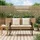 vidaXL 2-Seater 116 x 56 x 75 cm Braun