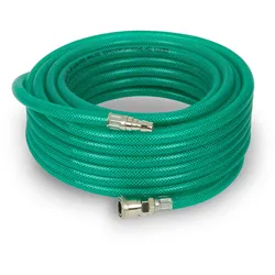 EBERTH Druckluftschlauch 15m, 10x14mm, 3/8" Kupplung, 24 bar, für Kompressor und Druckluftzubehör